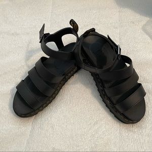 Dr. Martens Blaine Black Sandals